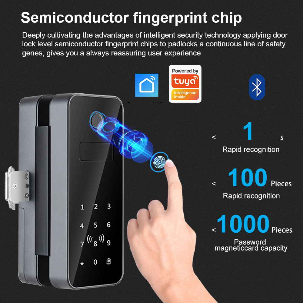 Intelligent Lock Glass Door Pa - Glass Door Hinge recension och pris