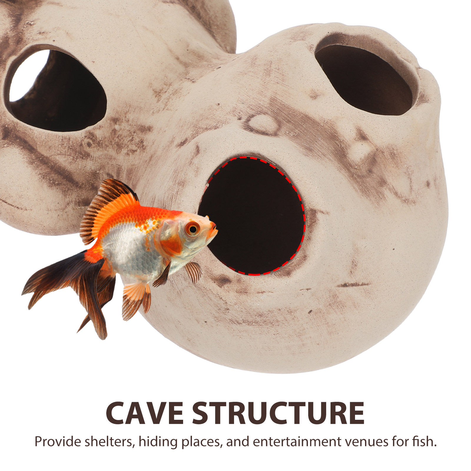 Aquarium Shrimp Shelter House  - Hide Cave Ceramic recension och pris