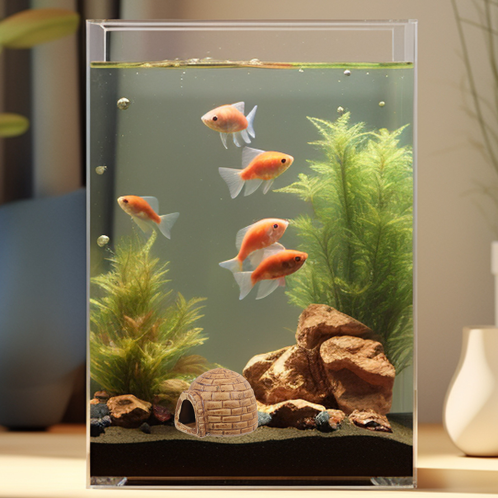 Premium Ceramic Aquarium Hides - Hide Cave Ceramic recension och pris