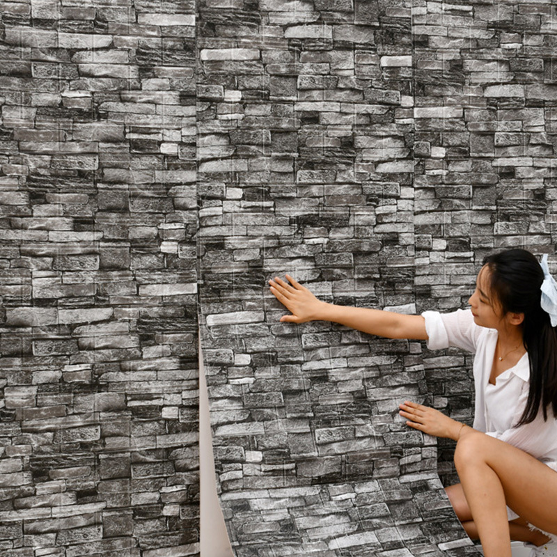 70cm*1m  3D Brick Pattern Wall - Pvc Panel Background recension och pris