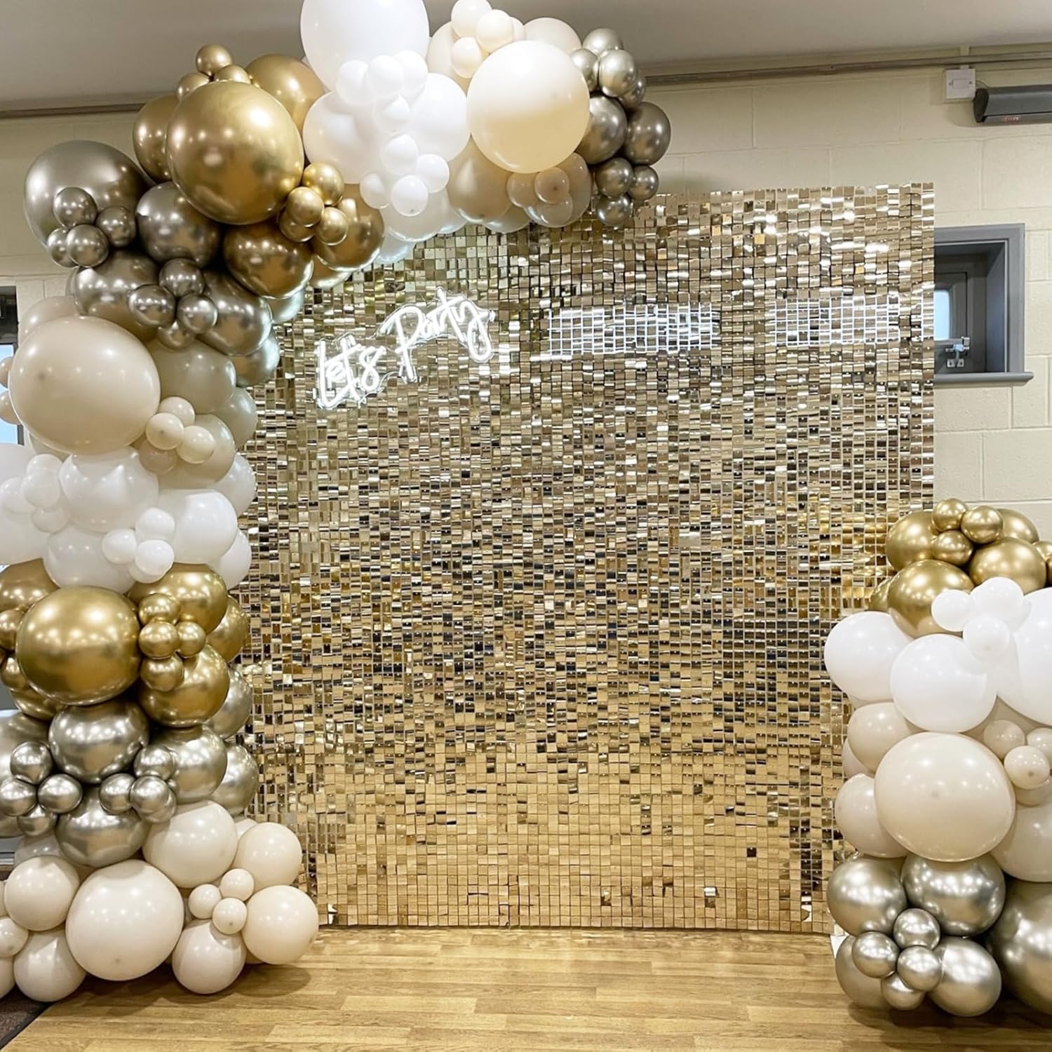 12pcs Light Gold Shimmer Wall  - Pvc Panel Background recension och pris