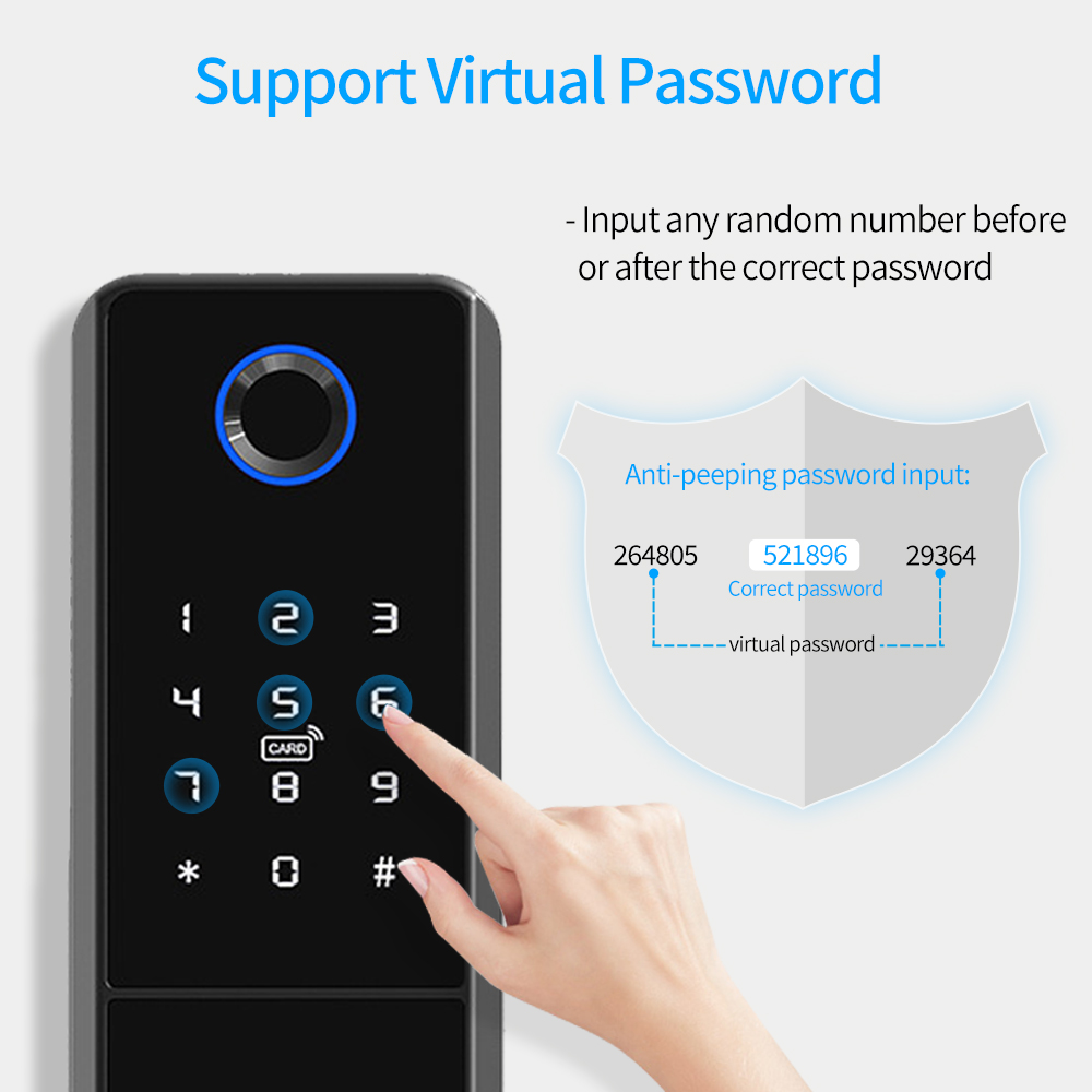 IP65 Waterproof TTLock Fingerp - Glass Door Hinge recension och pris