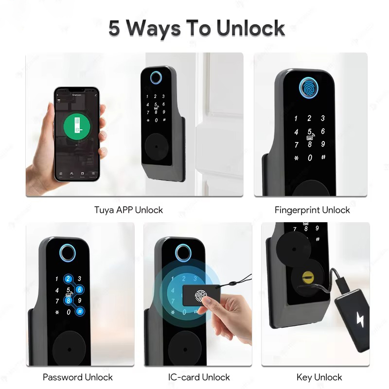 Waterproof Fingerprint Lock Tu - Glass Door Hinge recension och pris