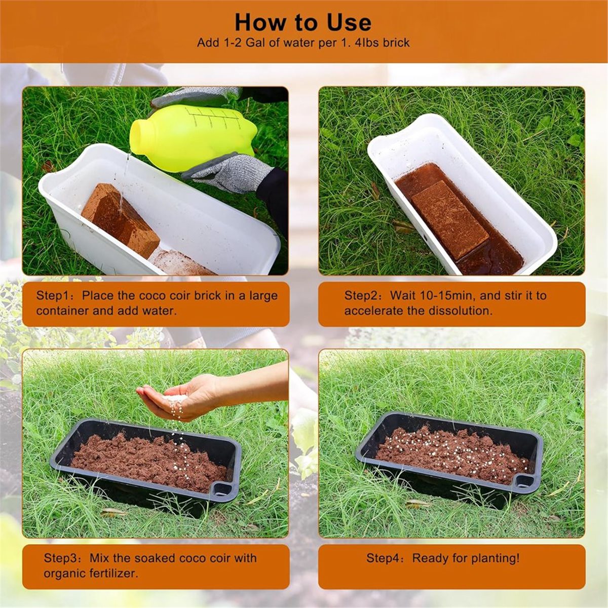 【STABLE QUALITY】3 Pack Bricks, - Substrate Coconut Fiber recension och pris