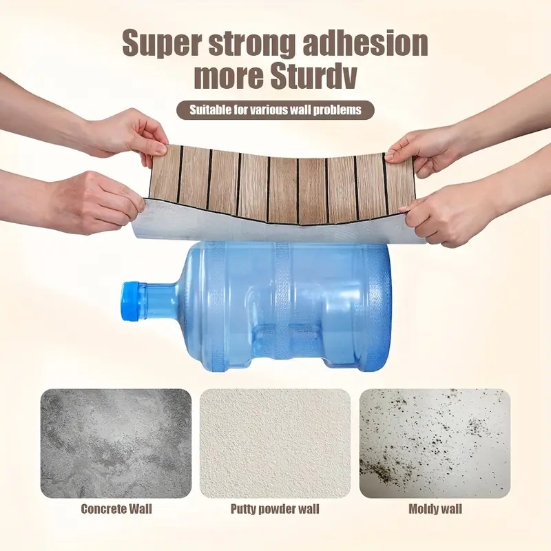 Self Adhesive Waterproof 3D Wa - Pvc Panel Background recension och pris