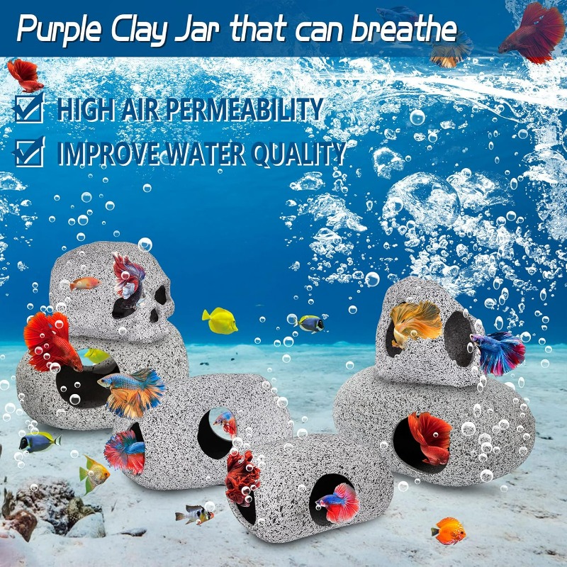 Aquarium Decorations Cave Fish - Hide Cave Ceramic recension och pris
