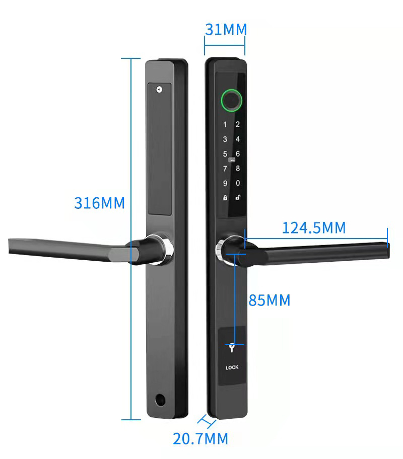 ZHDCOOKEY Biometric Digital Do - Glass Door Hinge recension och pris