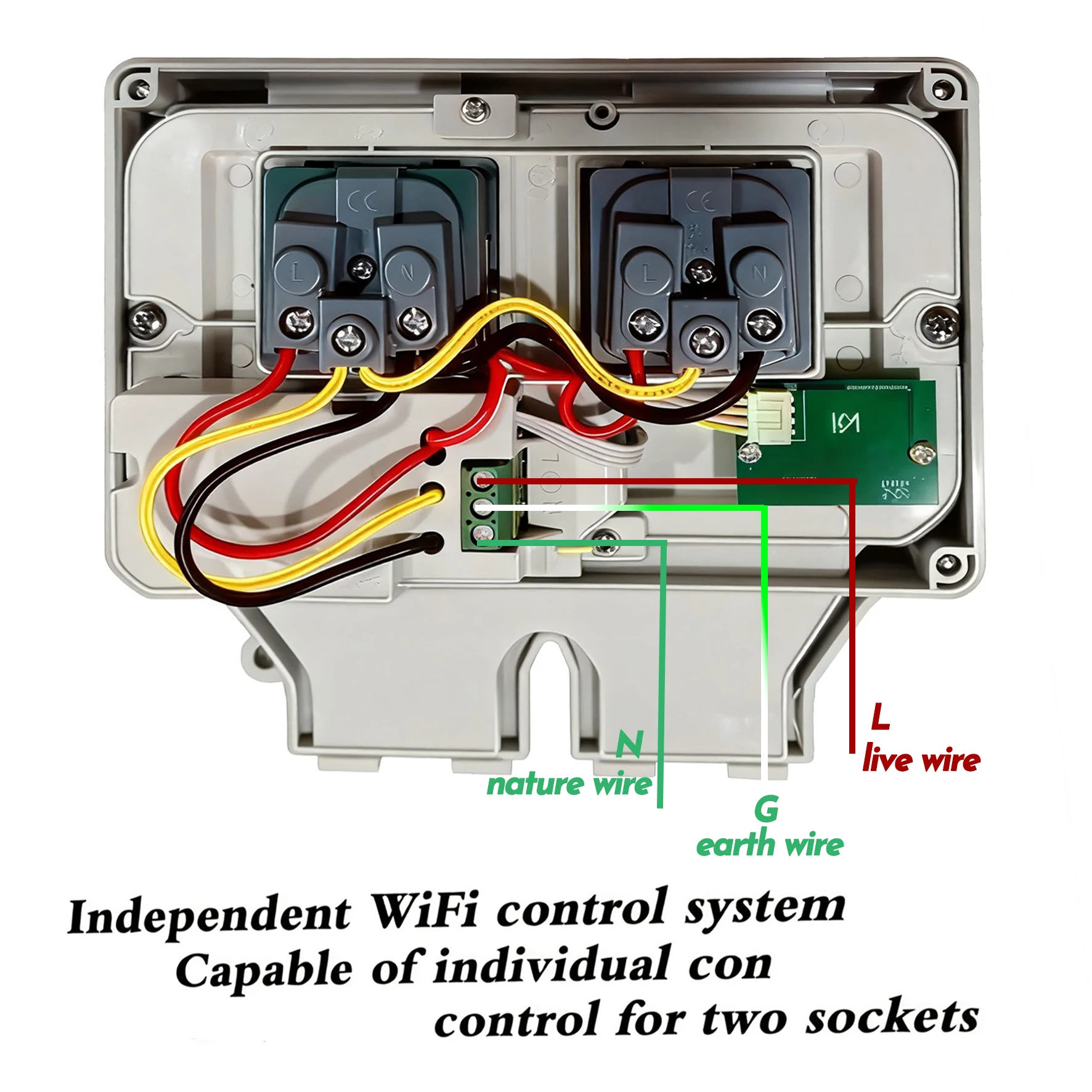 Tuya Waterproof Electrical Wal - Timer Dual Outlet recension och pris