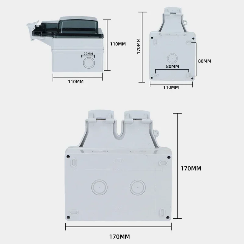 Tuya Waterproof Electrical Wal - Timer Dual Outlet recension och pris