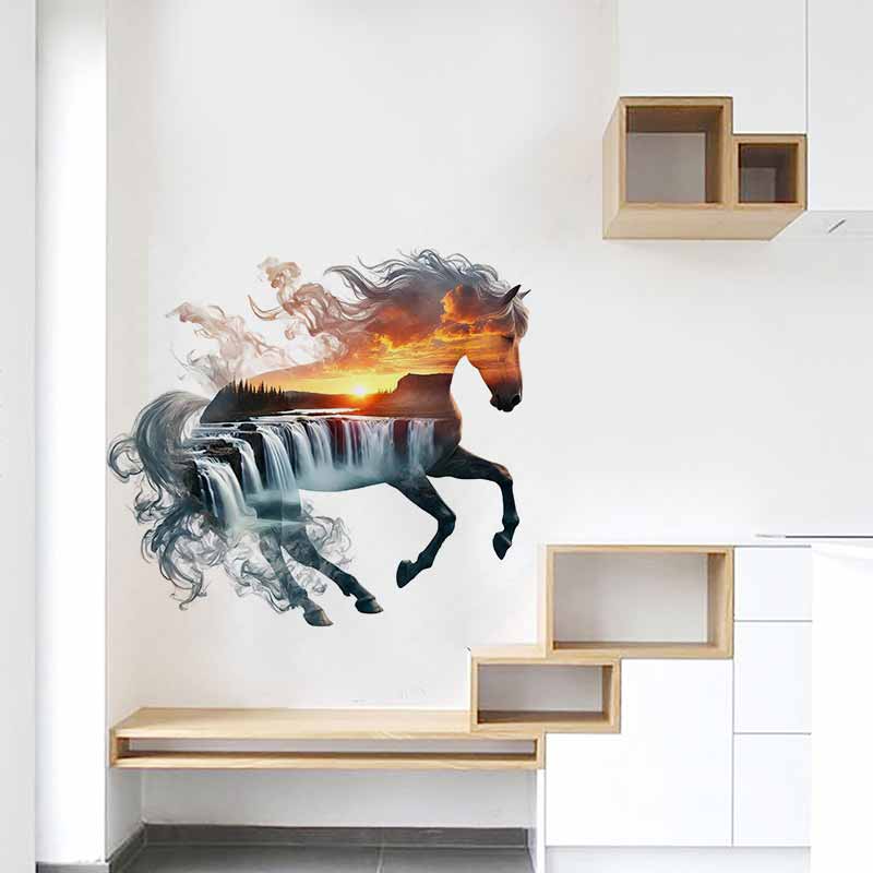 Majestic Horse Nature Stickers - Pvc Panel Background recension och pris