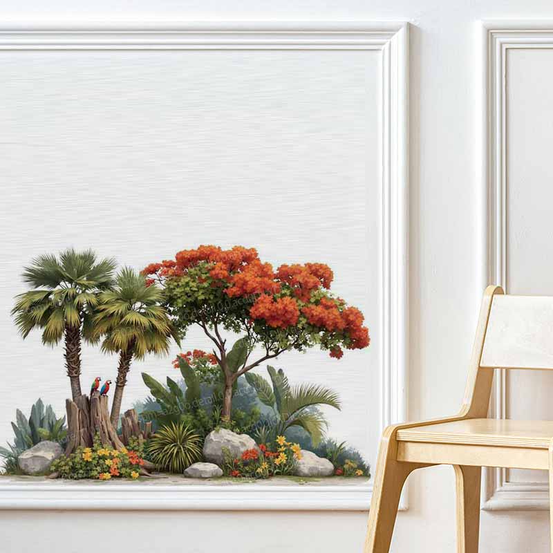 Tropical Plant Flower Tree Wal - Pvc Panel Background recension och pris