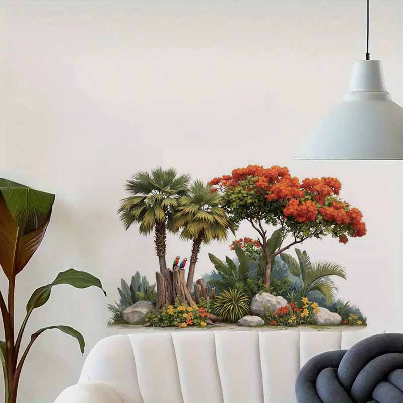 Tropical Plant Flower Tree Wal - Pvc Panel Background recension och pris