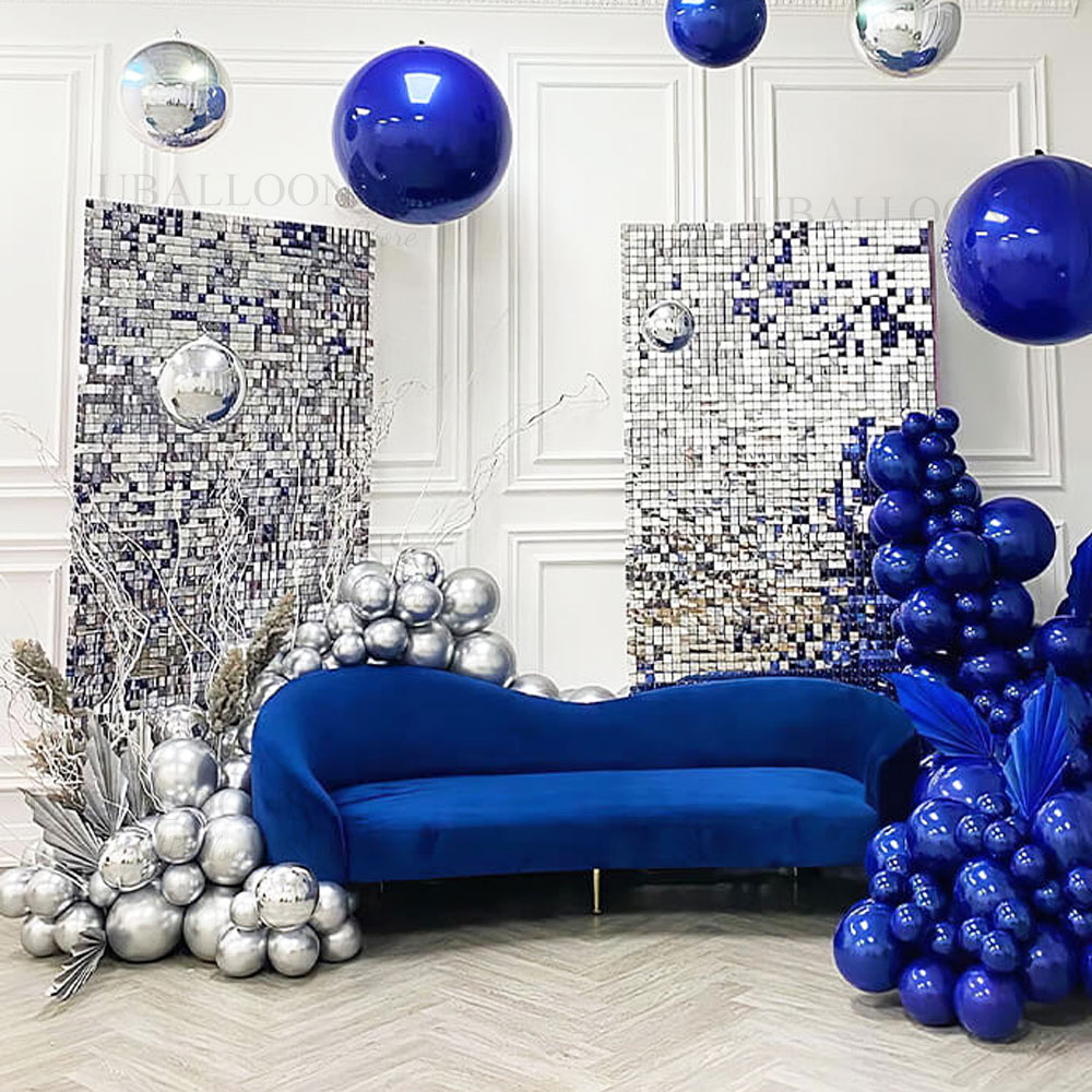 Silver Sequin Wall Backdrop Pa - Pvc Panel Background recension och pris