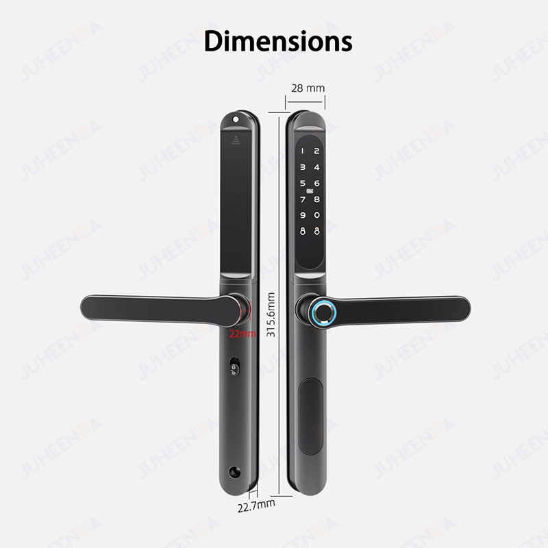 TTLock App Smart Aluminum Door - Glass Door Hinge recension och pris