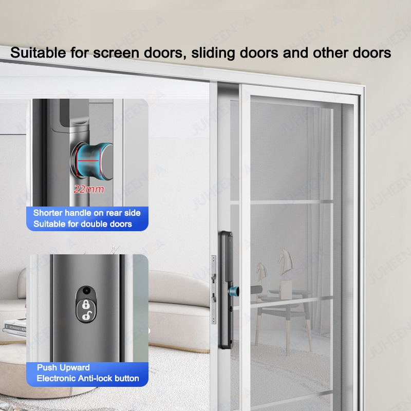 TTLock App Smart Aluminum Door - Glass Door Hinge recension och pris